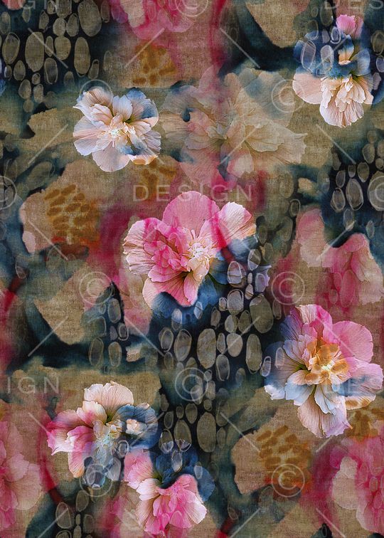 复古印花华亿平台图片