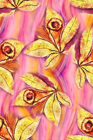 绿植树叶印花华亿平台图片