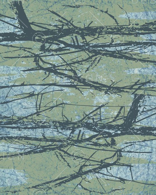 树枝印花华亿平台图片