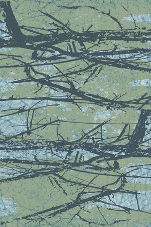 树枝印花华亿平台图片