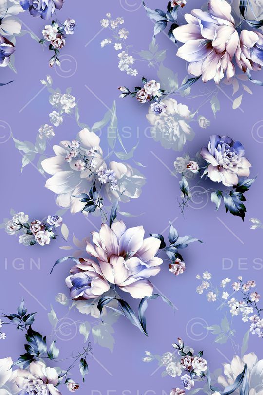 清爽底花卉印花华亿平台图片