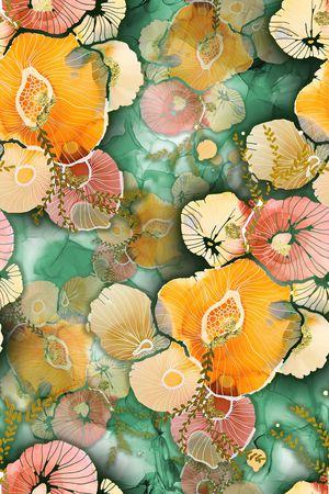 水彩印花华亿平台图片