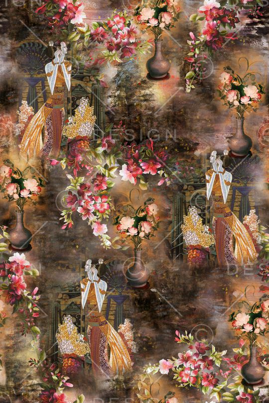 花瓶印花华亿平台图片