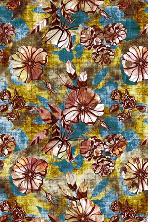 复古印花华亿平台图片