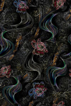 线条印花华亿平台图片