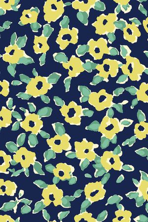 抽象花卉印花华亿平台图片