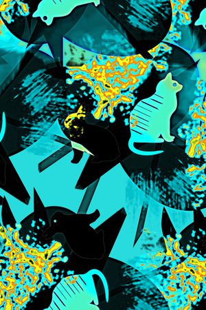 几何印花华亿平台图片