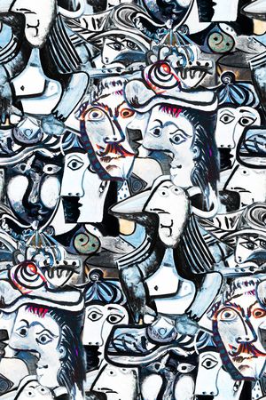 几何印花华亿平台图片