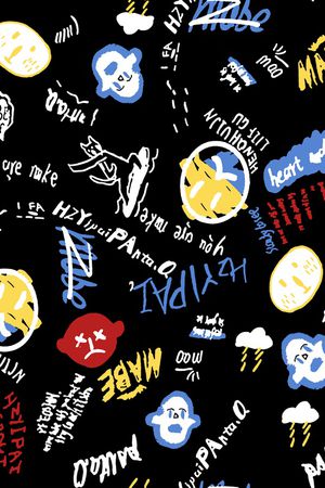 涂鸦印花华亿平台图片