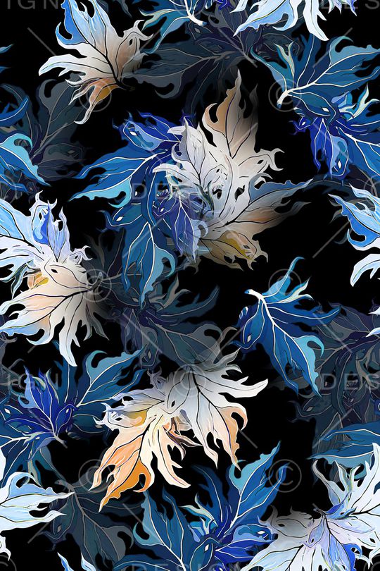 绿植树叶印花华亿平台图片