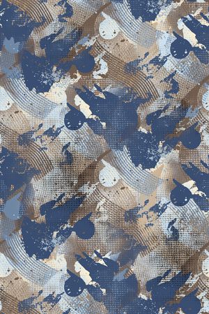 抽象男装印花华亿平台图片