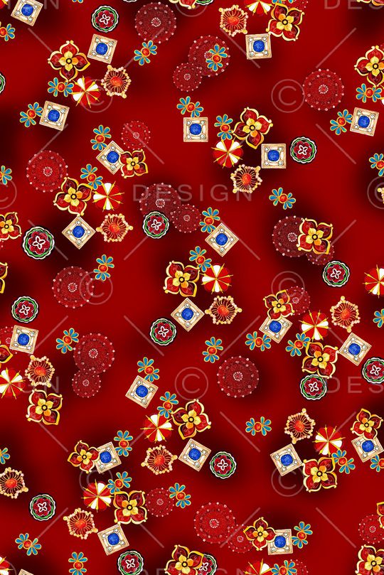 连衣裙印花华亿平台图片