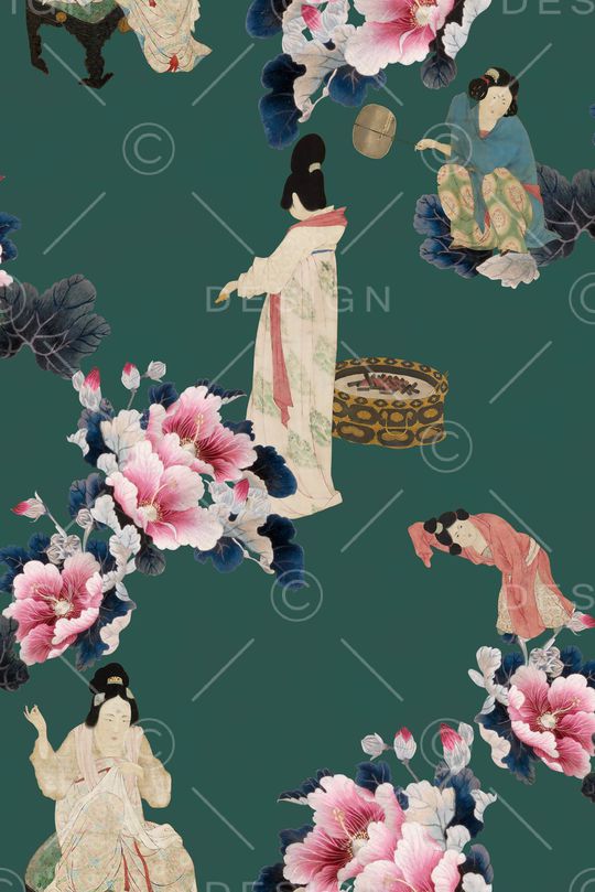 连衣裙印花华亿平台图片