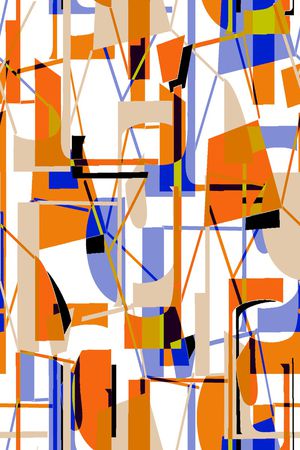 几何印花华亿平台图片