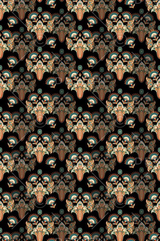 佩斯利印花华亿平台图片