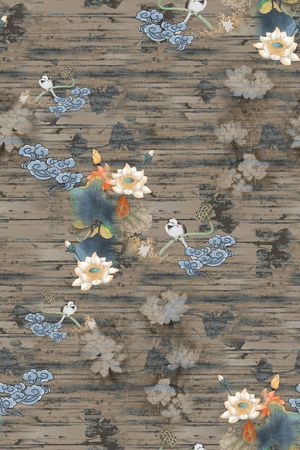 荷花印花华亿平台图片