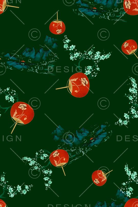 绿植树叶印花华亿平台图片