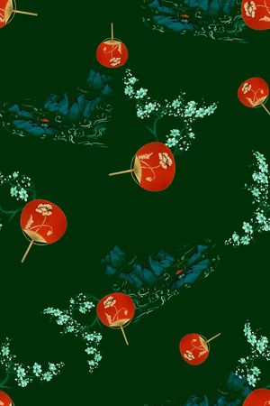 绿植树叶印花华亿平台图片