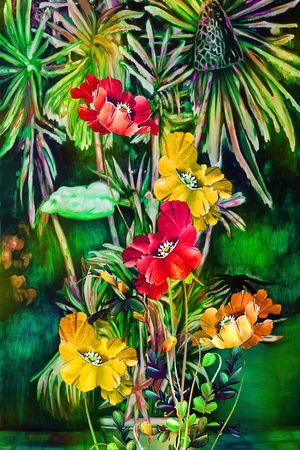 女装定位花印花华亿平台图片