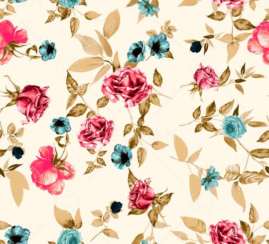 黑底花卉印花华亿平台图片