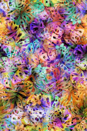 绿植树叶印花华亿平台图片