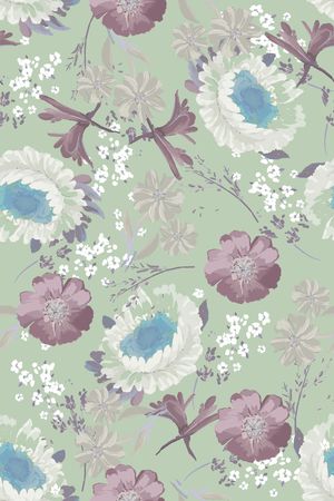 菊花印花华亿平台图片