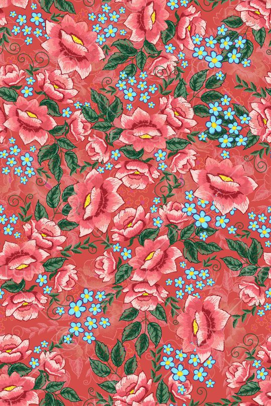 红花印花华亿平台图片