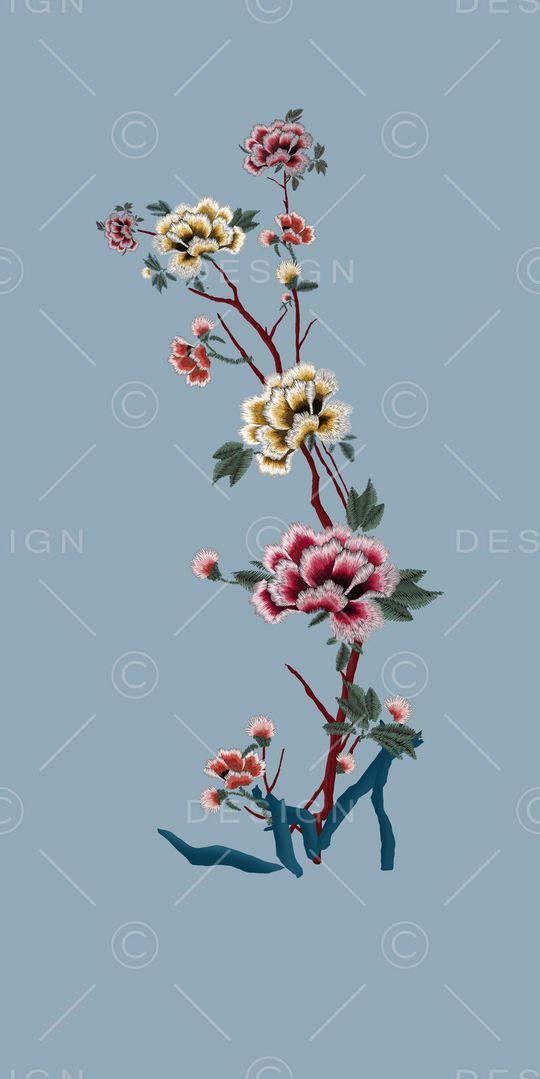 女装定位花印花华亿平台图片