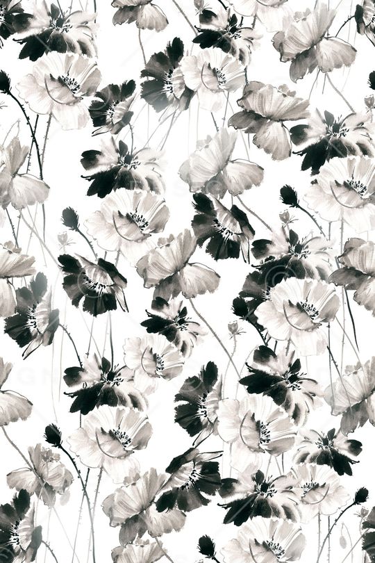 清爽底花卉印花华亿平台图片