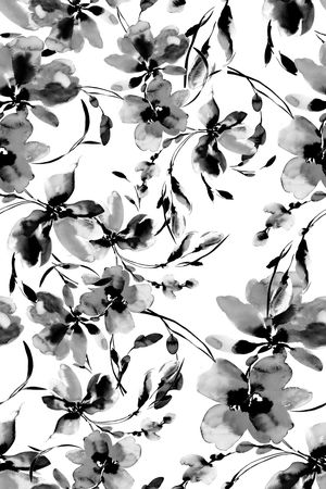 黑白华亿平台印花华亿平台图片