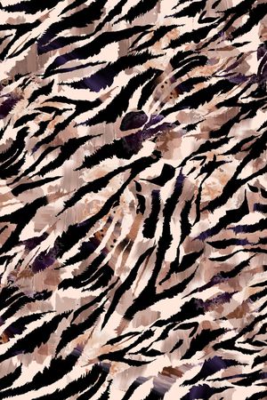 斑马纹印花华亿平台图片