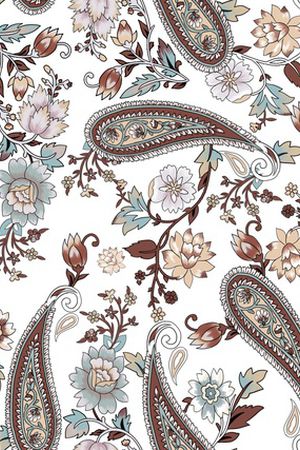 民族花卉印花华亿平台图片