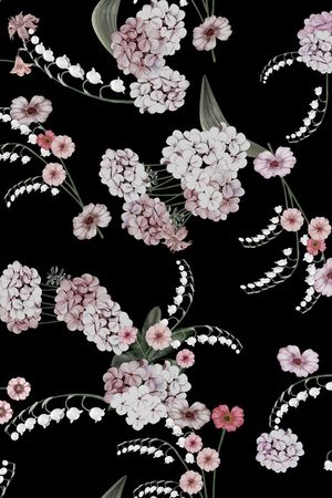 民族花卉印花华亿平台图片