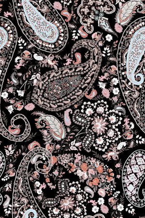 民族花卉印花华亿平台图片