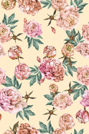 清爽底花卉印花华亿平台图片