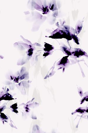 抽象花卉印花华亿平台图片