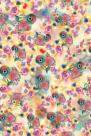 真丝印花华亿平台图片