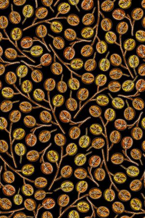 绿植树叶印花华亿平台图片