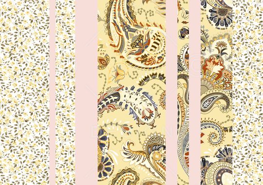 民族花卉印花华亿平台图片