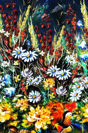 油画华亿平台印花华亿平台图片