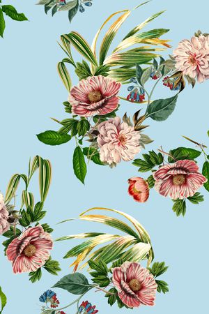 花卉印花华亿平台图片