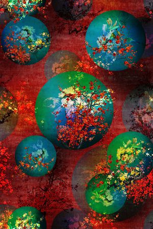 梅花印花华亿平台图片