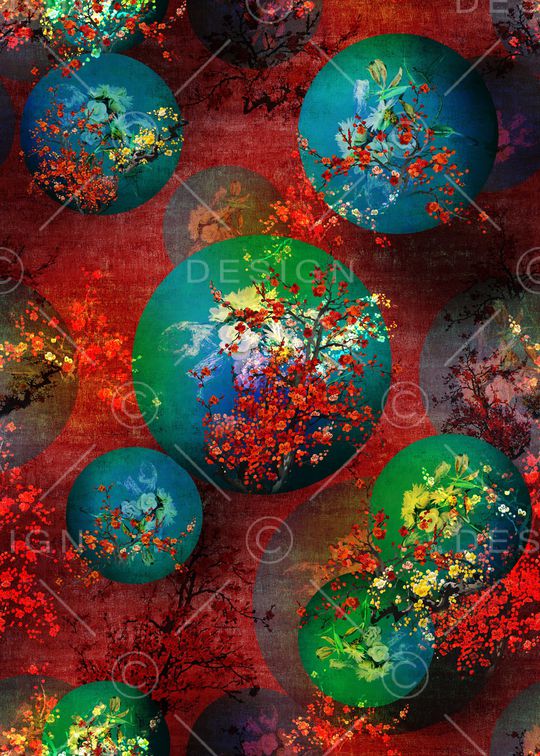 梅花印花华亿平台图片