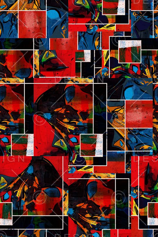 几何印花华亿平台图片