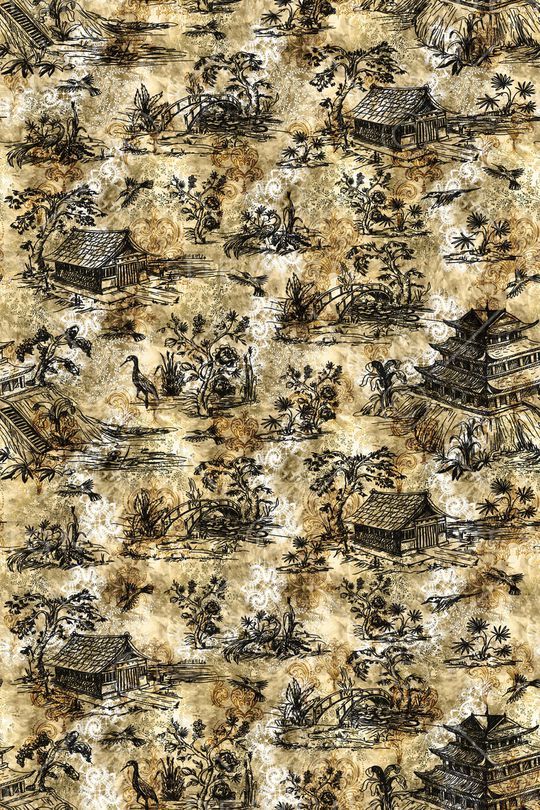 仙鹤印花华亿平台图片