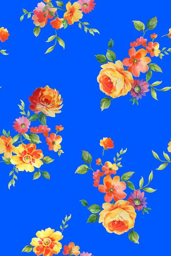 花卉印花华亿平台图片