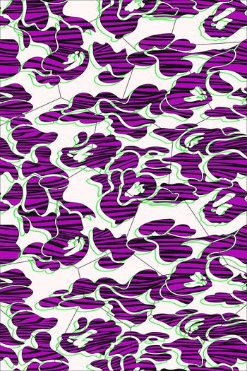 线条印花华亿平台图片