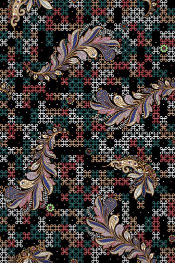 羽毛印花华亿平台图片