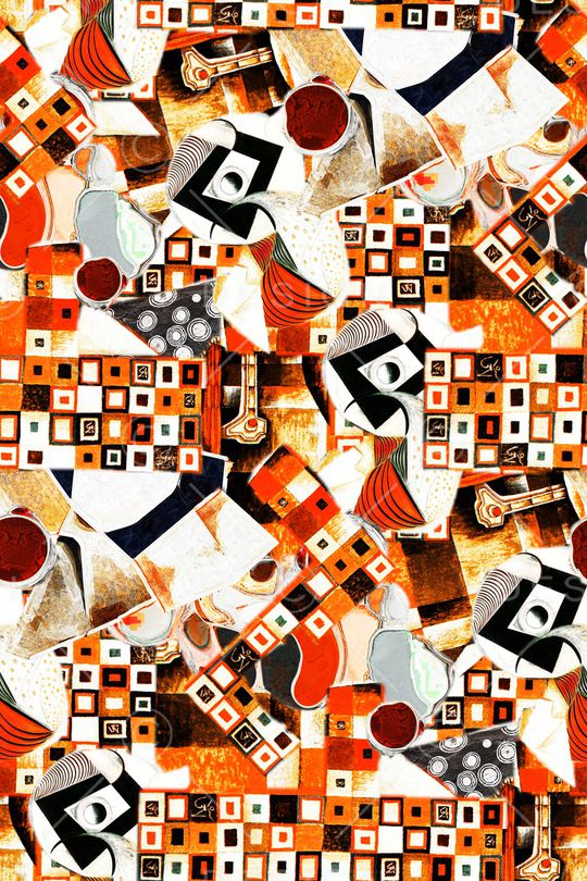 几何印花华亿平台图片