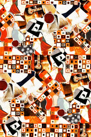 几何印花华亿平台图片